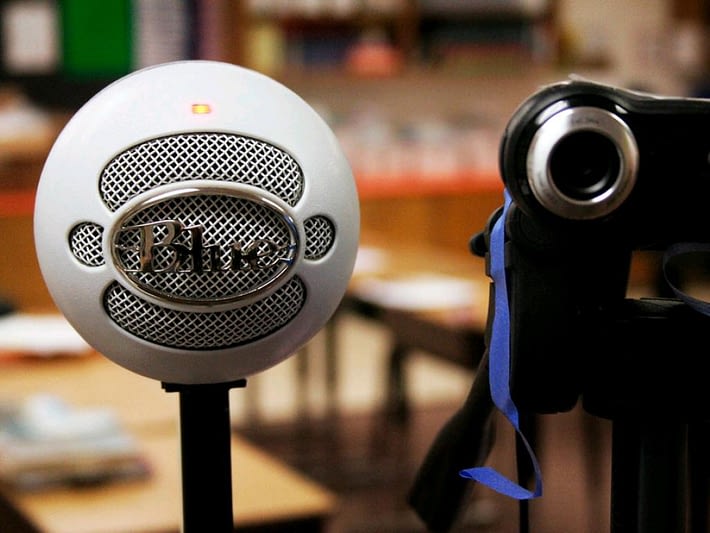 Microphone and camera